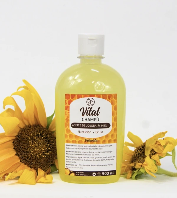 Champú "Vital" de Aceite de Jojoba y Miel's foto | Naturana Shop |  BizneCubano