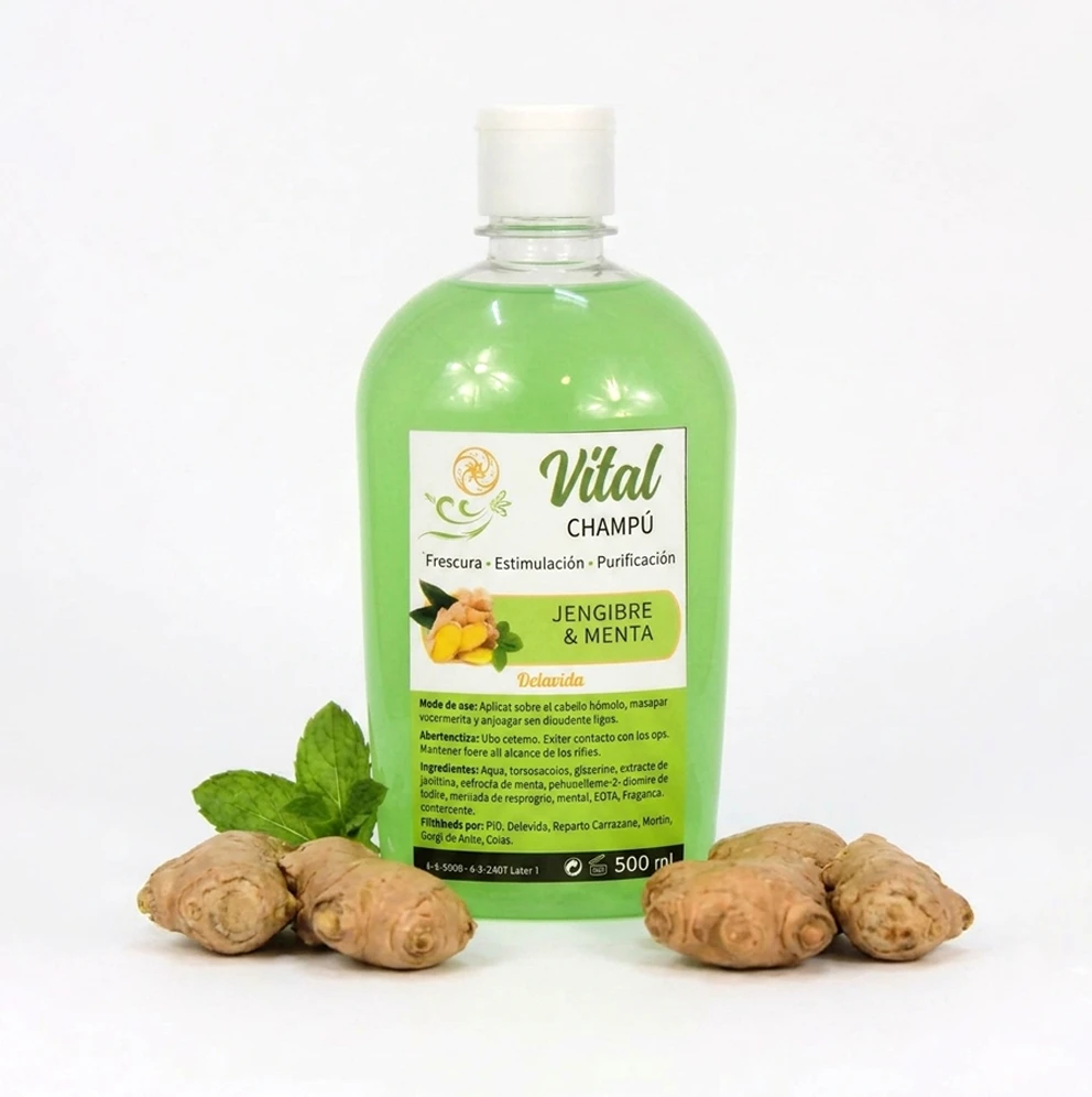 Champú "Vital" de Jengibre y Menta's foto | Naturana Shop |  BizneCubano